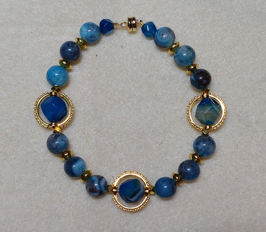 Blue Agate Bracelet