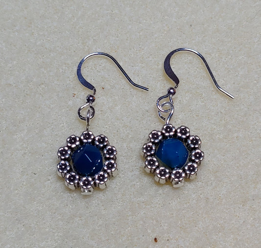 Blue Agate Earrings