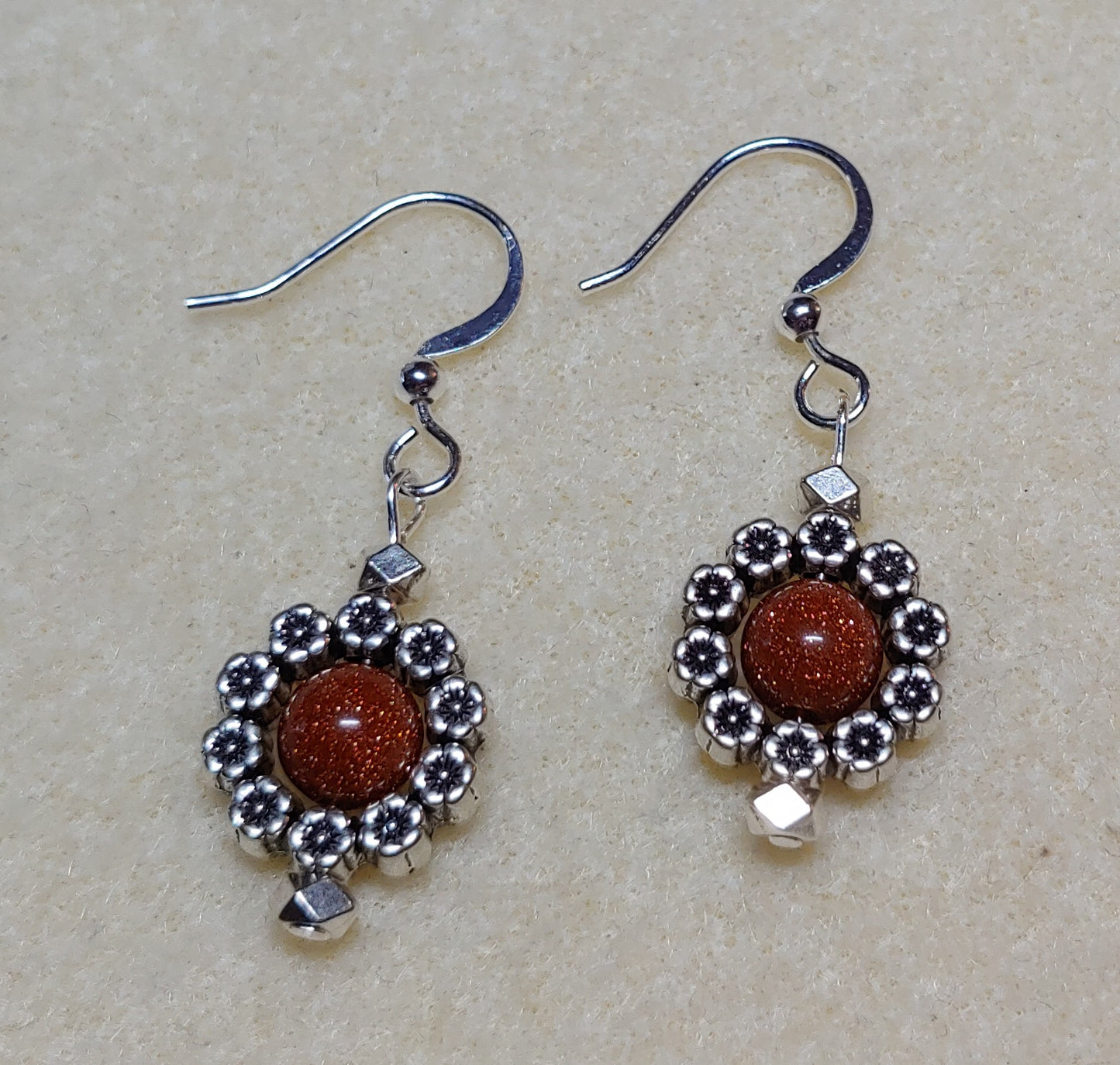 Goldstone Earrings