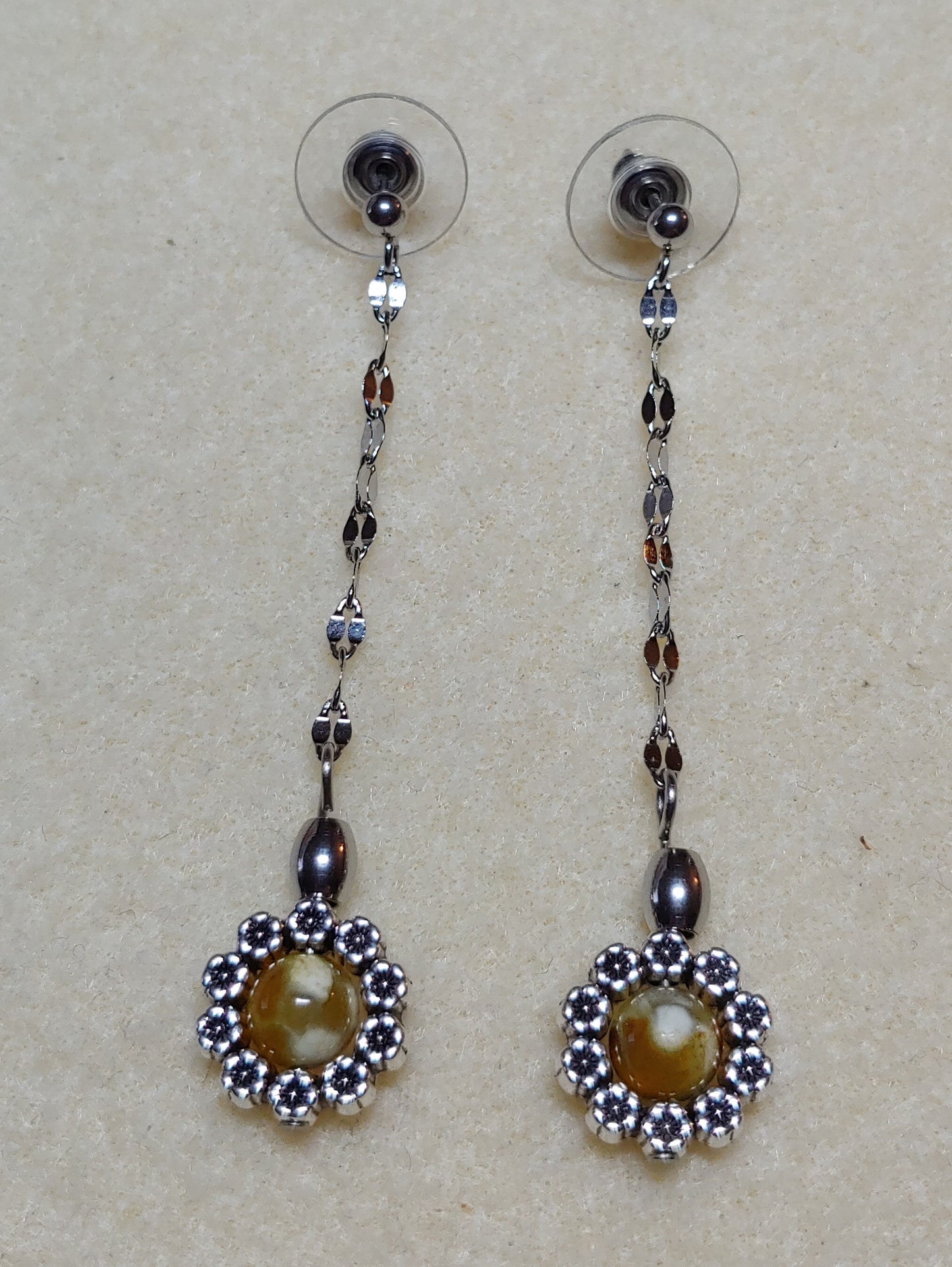 Fire Agate Earring